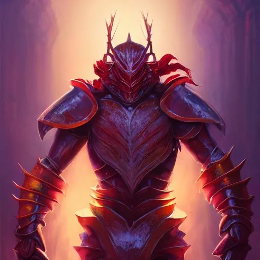 full body shot of the crab knight, portrait, fantasy, Stable