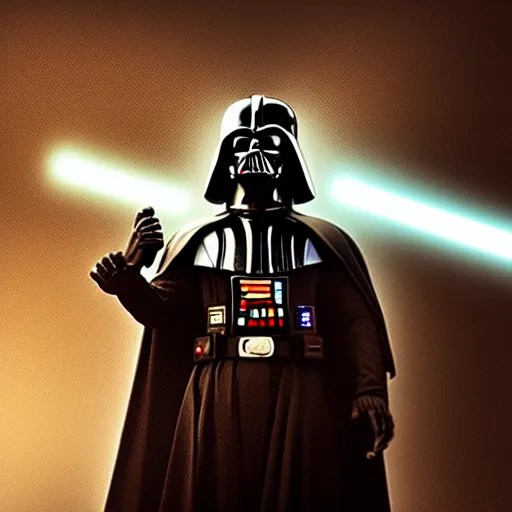 darth vader screaming to the sky, fine details, heavy Stable