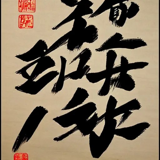 beautiful Chinese calligraphy Stable Diffusion