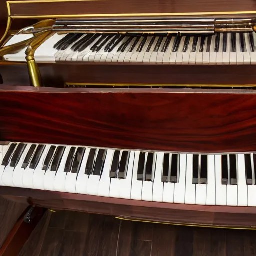 strange hybrid musical instrument that is a fusion of Stable