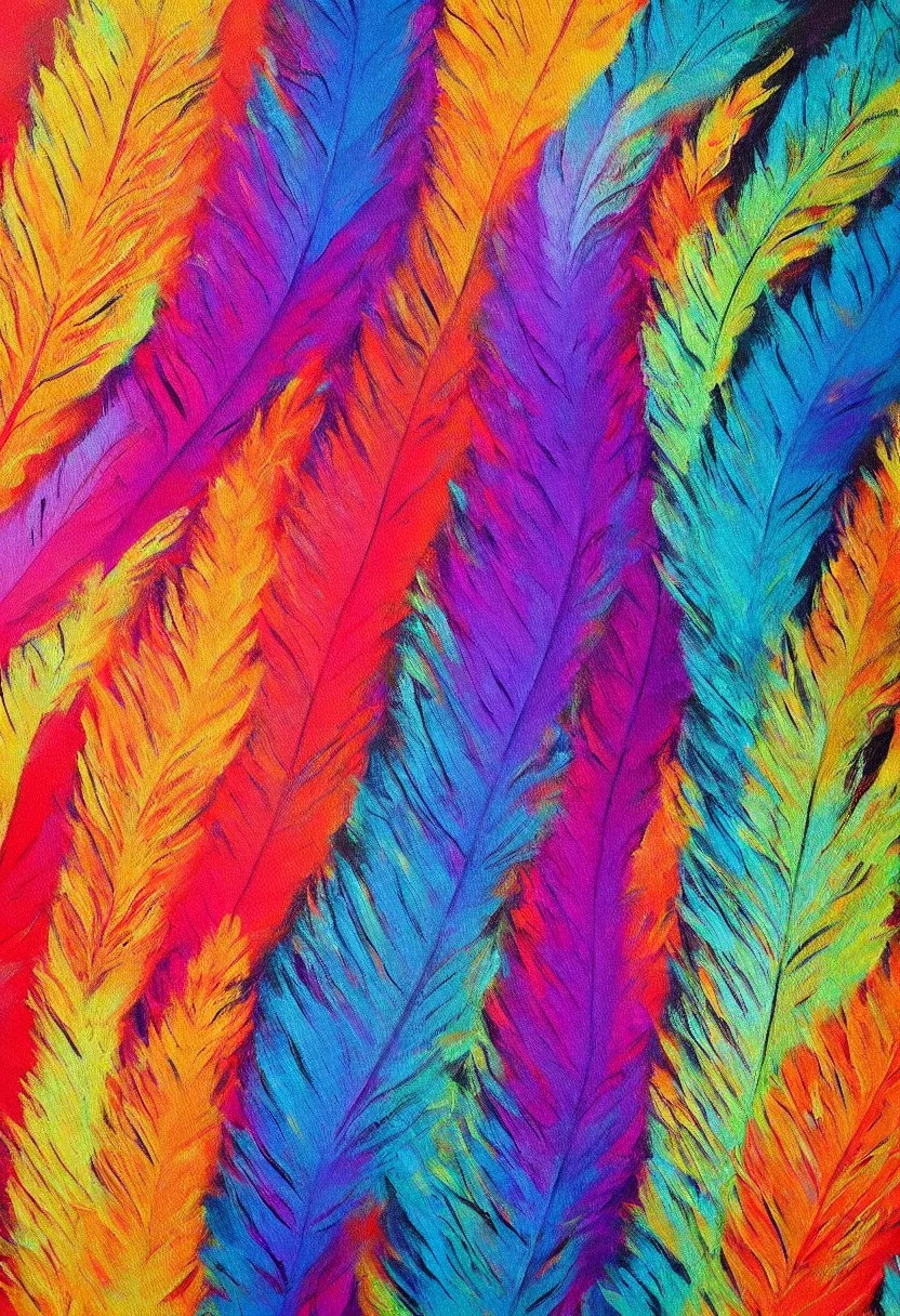 feather textured acrylic painting extra large Stable Diffusion OpenArt