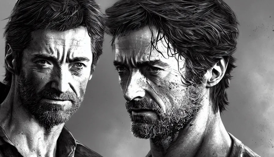 Hugh Jackman is Joel Miller from The Last of Us, Stable Diffusion