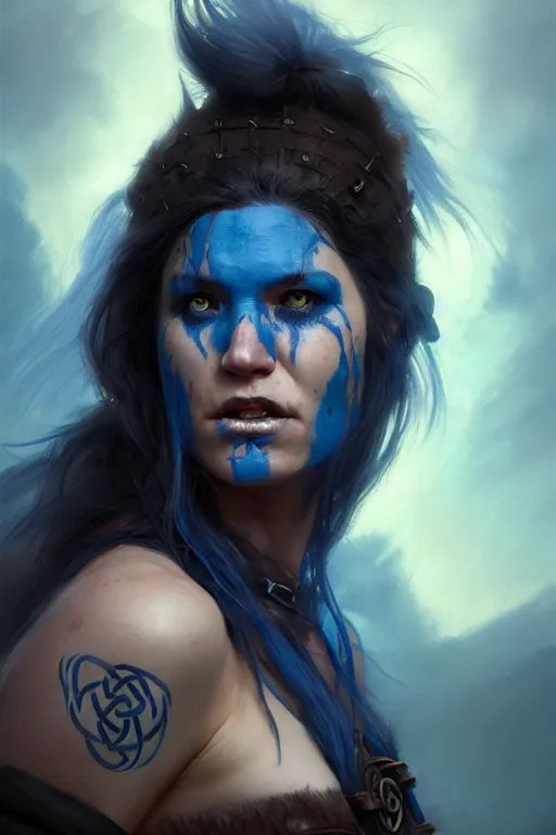Celtic Warrior Face Paint
