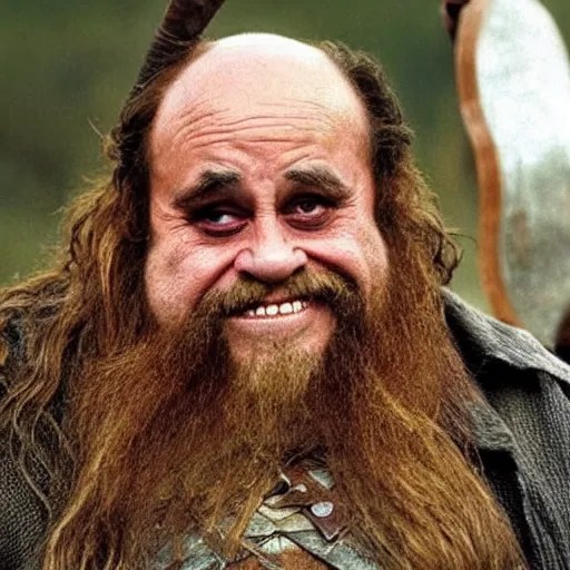 « danny devito as gimli from lord of the rings » Stable Diffusion