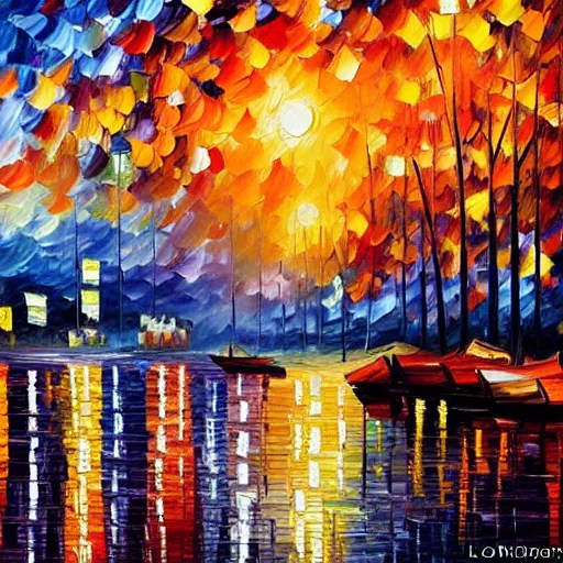 oil painting of seattle by leonid afremov Stable Diffusion OpenArt