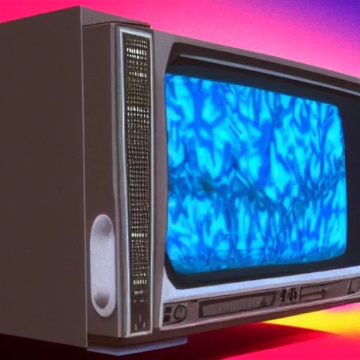 1989 broken VHS cassette tape, my vcr is oozing Stable Diffusion