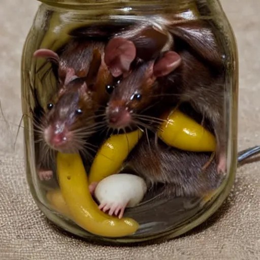 pickled rats in a jar Stable Diffusion OpenArt