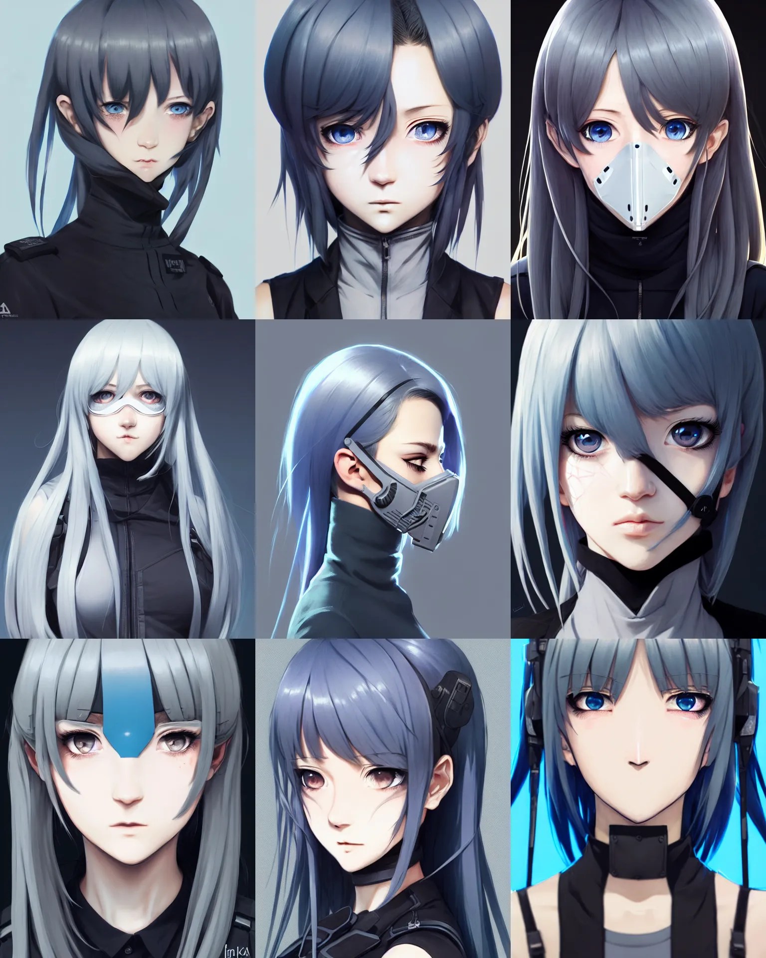 Anime Girl With Black Eye Mask Purchase Store