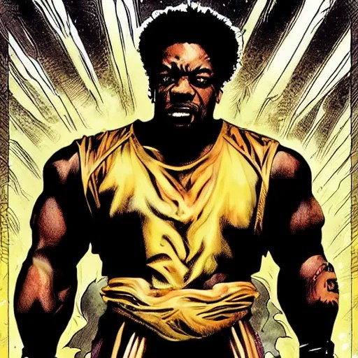 busta rhymes as sho'nuff from the last dragon, vector Stable
