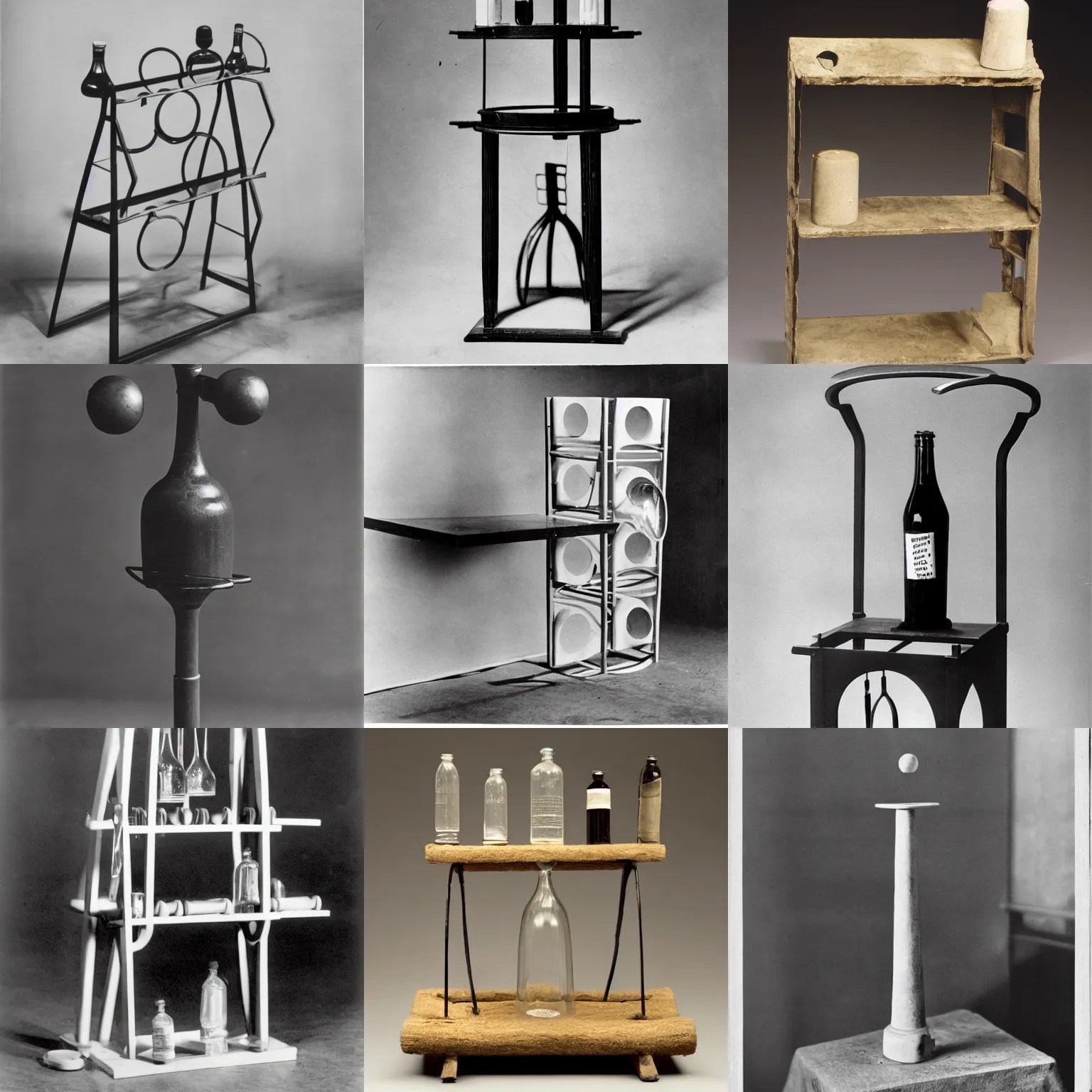 a single readymade named Bottle Rack by Marcel Stable Diffusion OpenArt