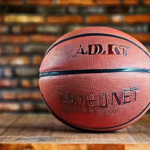 a basketball made out of colorful glazed terracotta on Stable