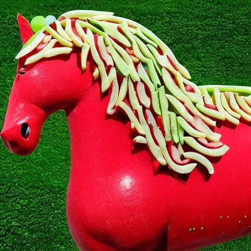 horse made from watermelons Stable Diffusion OpenArt