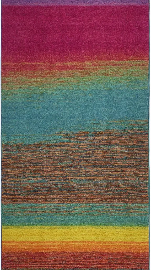 Jonathan Adler Rainbow Waterfall Multicolor Rug Design Stable Diffusion