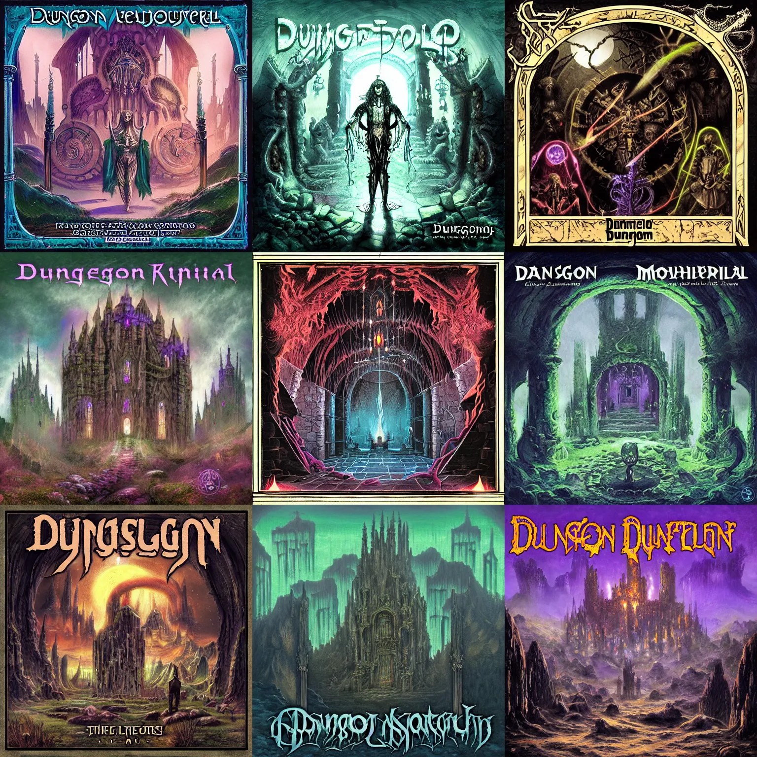 dungeon synth cover album Stable Diffusion
