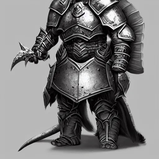 concept art of heavy rare dragon armor warrior, Stable Diffusion