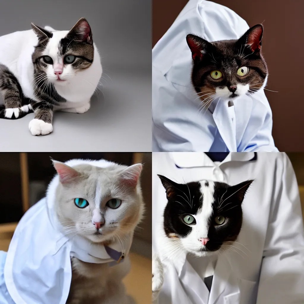 The lab coat upon the cat Stable Diffusion OpenArt
