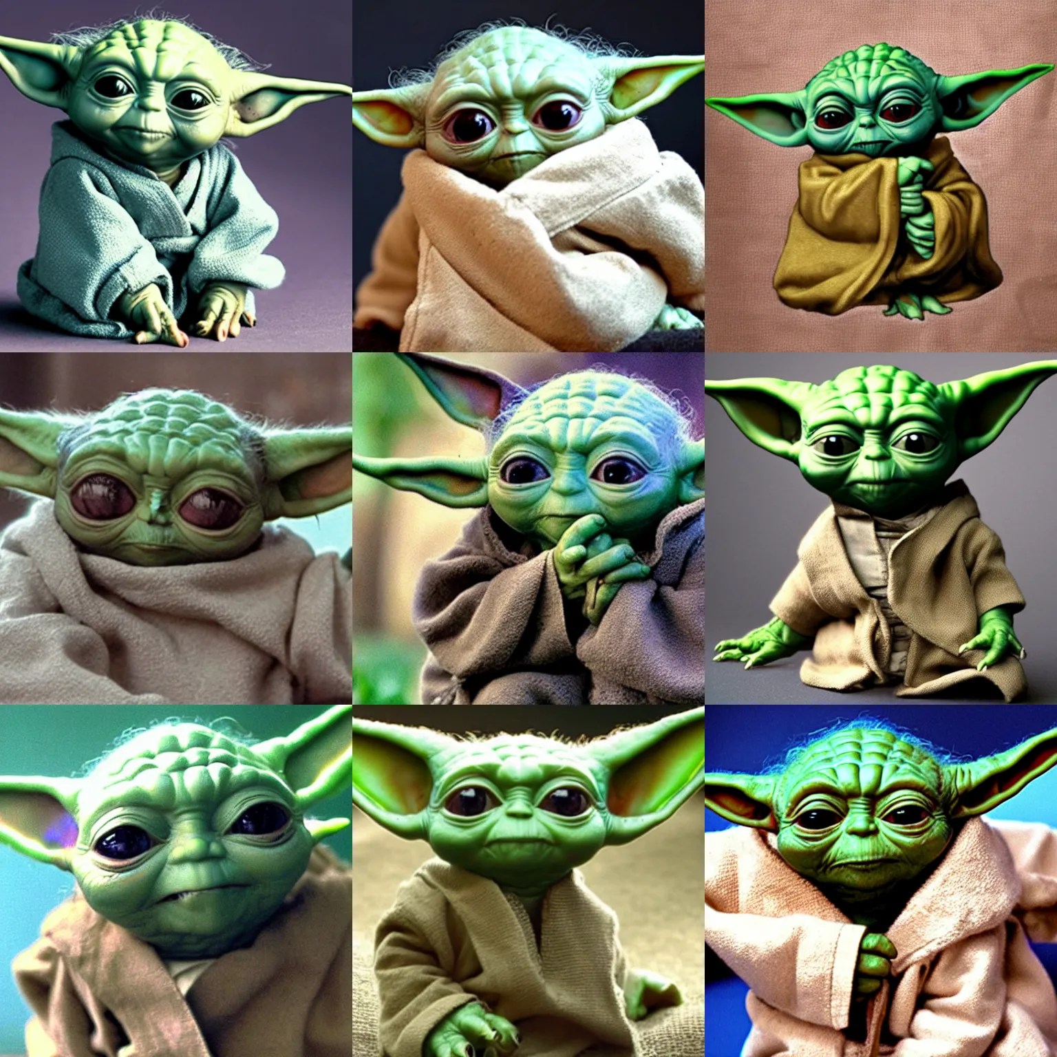 old baby yoda Stable Diffusion