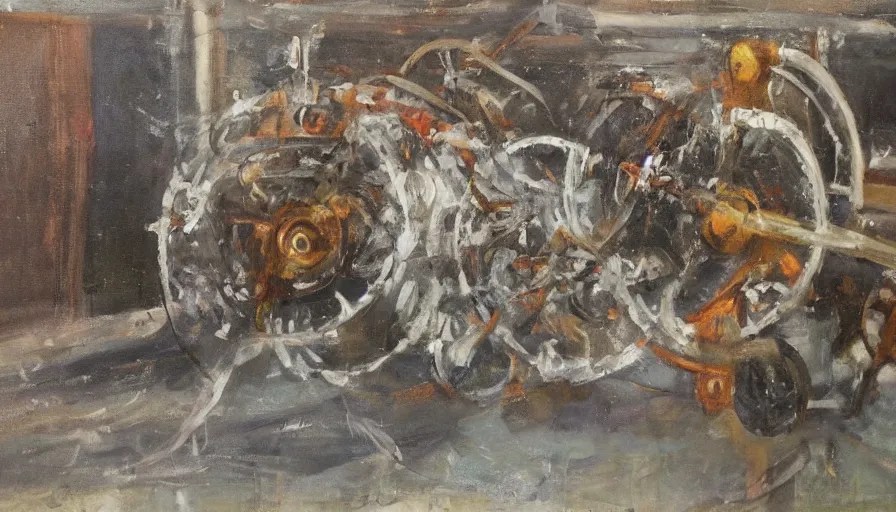 perpetual motion machine, oil painting Stable Diffusion OpenArt