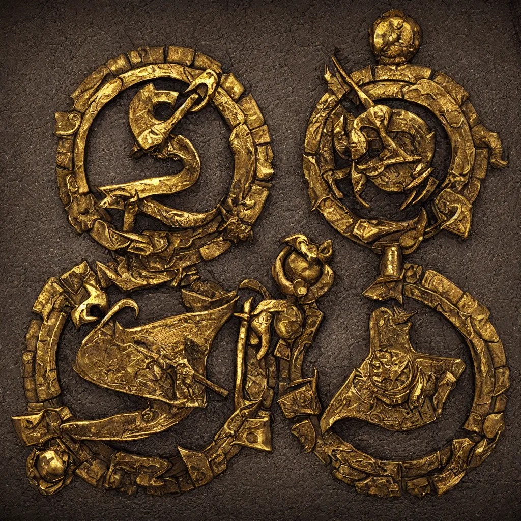 symbol of a thieves guild on a secret door, embossed Stable Diffusion OpenArt