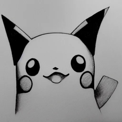 pikachu drawing on paper, pencil drawing, global Stable Diffusion