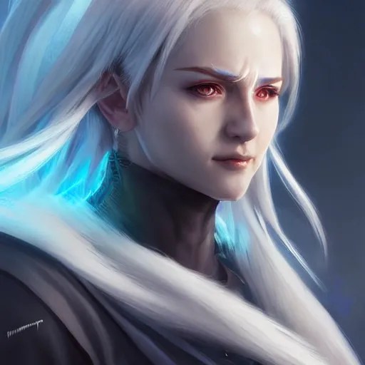 portrait of rimuru tempest hunter hunter, male, thin Stable Diffusion