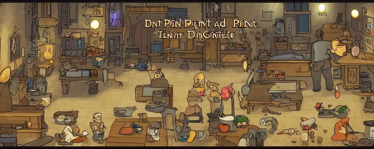 point and click adventure game Stable Diffusion