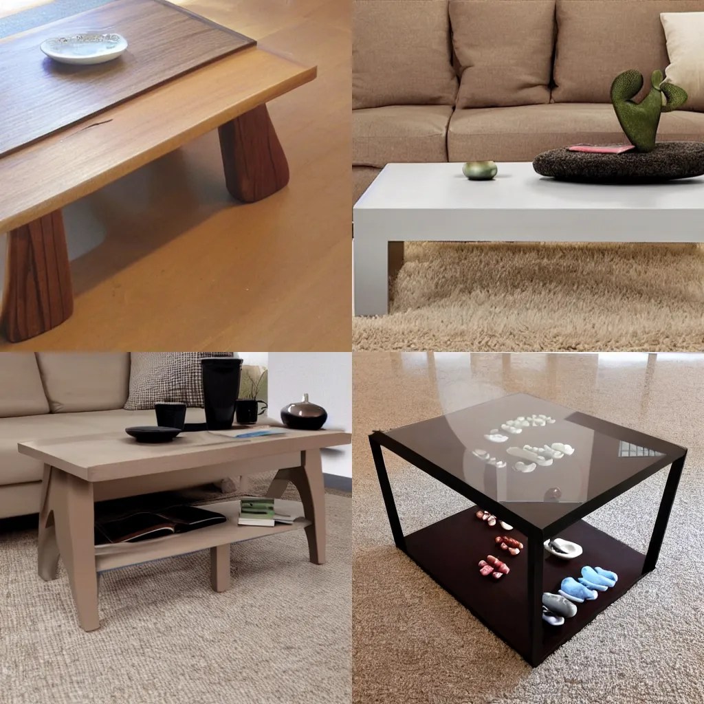 coffee table with human feet Stable Diffusion OpenArt