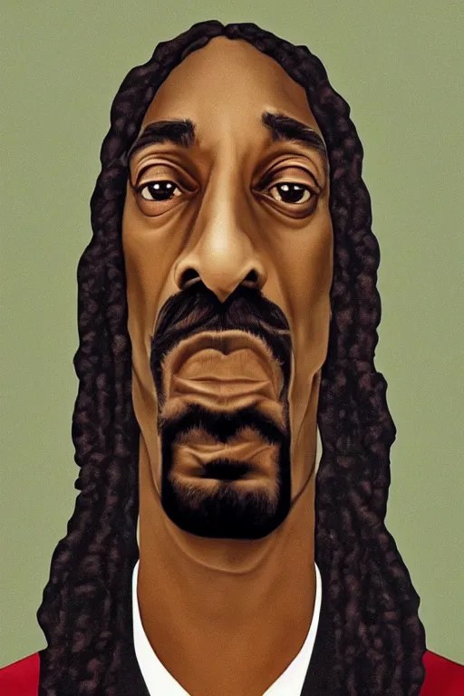ultra realistic snoop dogg face portrait in the style Stable
