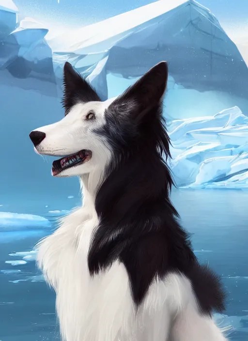 beautiful wide angle full body portrait of a cute male Stable