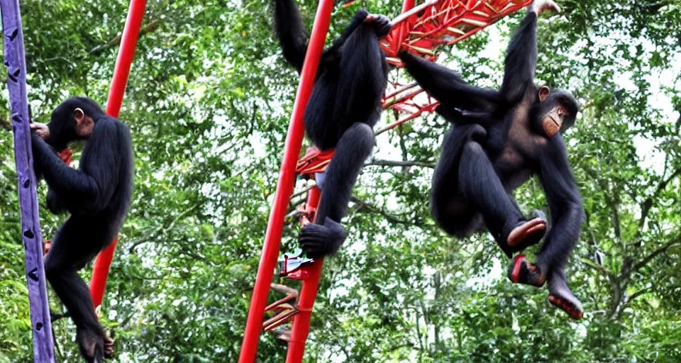 chimpanzee on the ninja warrior course Stable Diffusion OpenArt