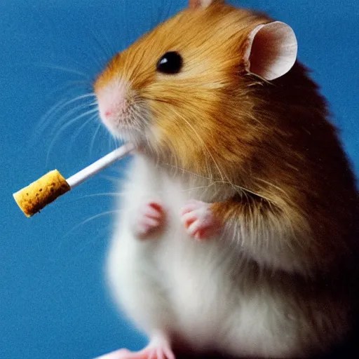 hamster smoking a cigarette that’s twice it’s size Stable Diffusion OpenArt