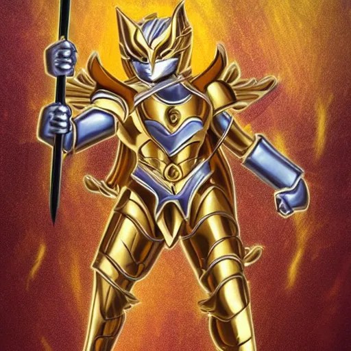 Saint Seiya, The Golden Cat Armor knight, greek temple Stable