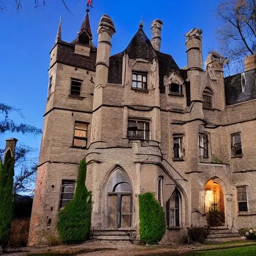 airbnb listing for creepy haunted castle Stable Diffusion OpenArt