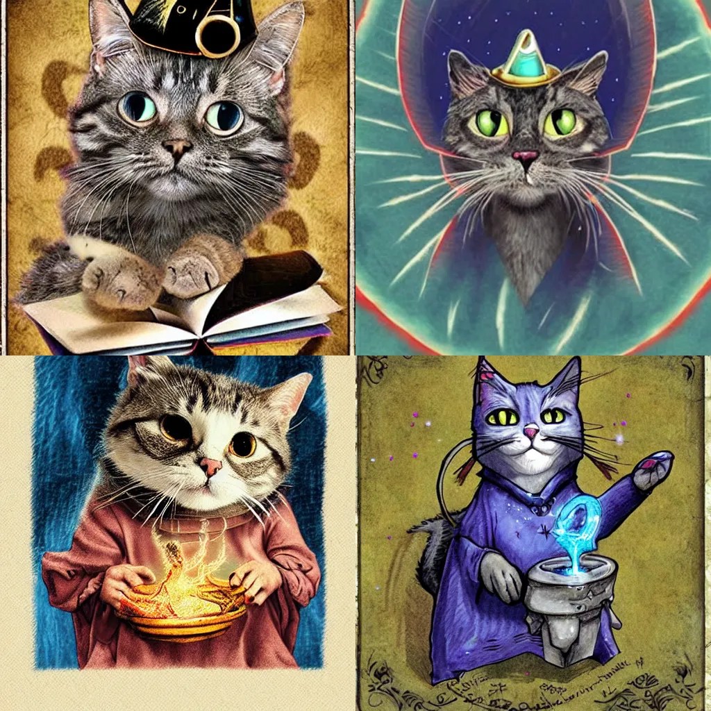 wizard cat Stable Diffusion OpenArt