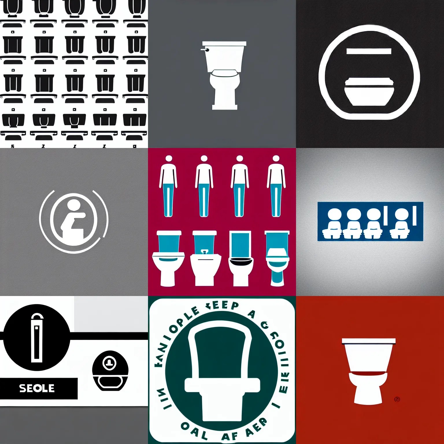 logo for a company that sells toilets, minimalistic, Stable Diffusion