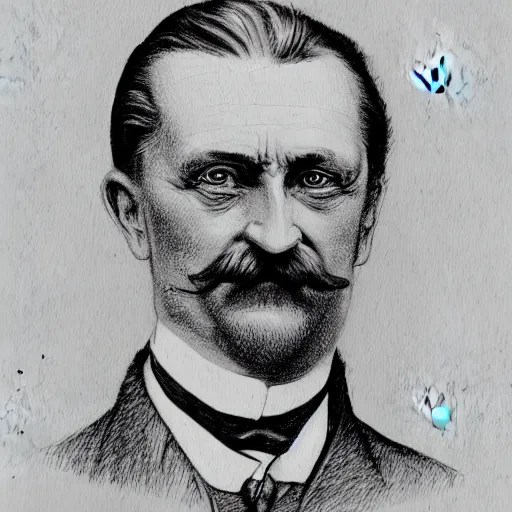 portrait of ferdinand porsche as a sketchy craggle Stable Diffusion