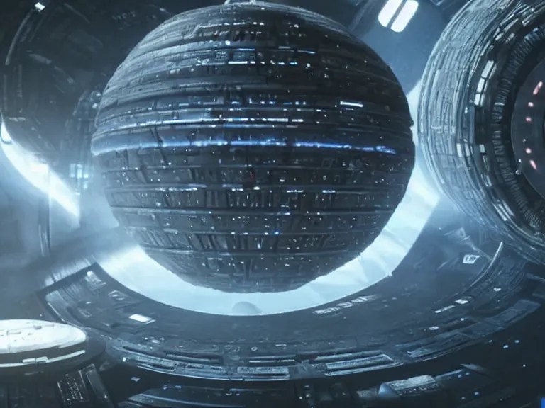 a dyson sphere as seen in star trek discovery. scifi Stable Diffusion