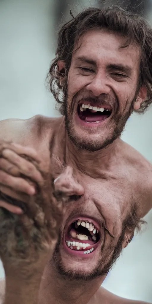 a man slowly slipping into madness but genuinely happy Stable