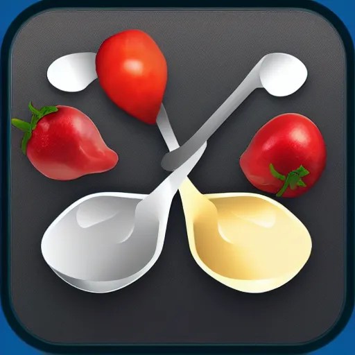 spoons in a box, app icon Stable Diffusion OpenArt