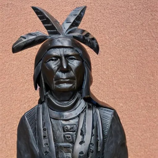 metal sculpture of chief seattle Stable Diffusion OpenArt