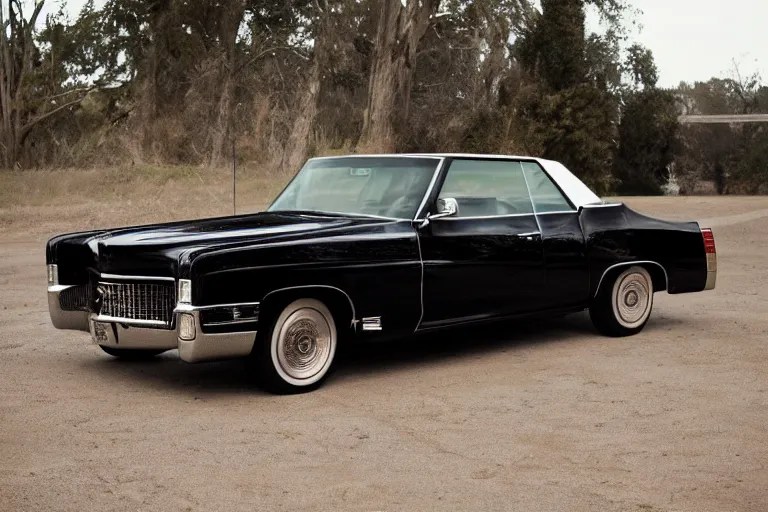 Johnny Cash's one piece at a time Cadillac Stable Diffusion