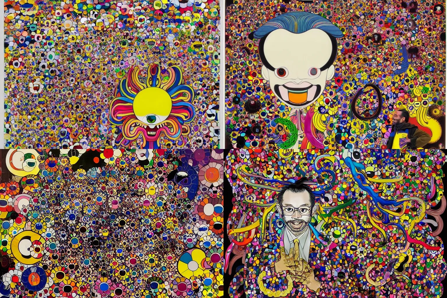 the portrait of Mr. DOB by takashi murakami, large Stable Diffusion
