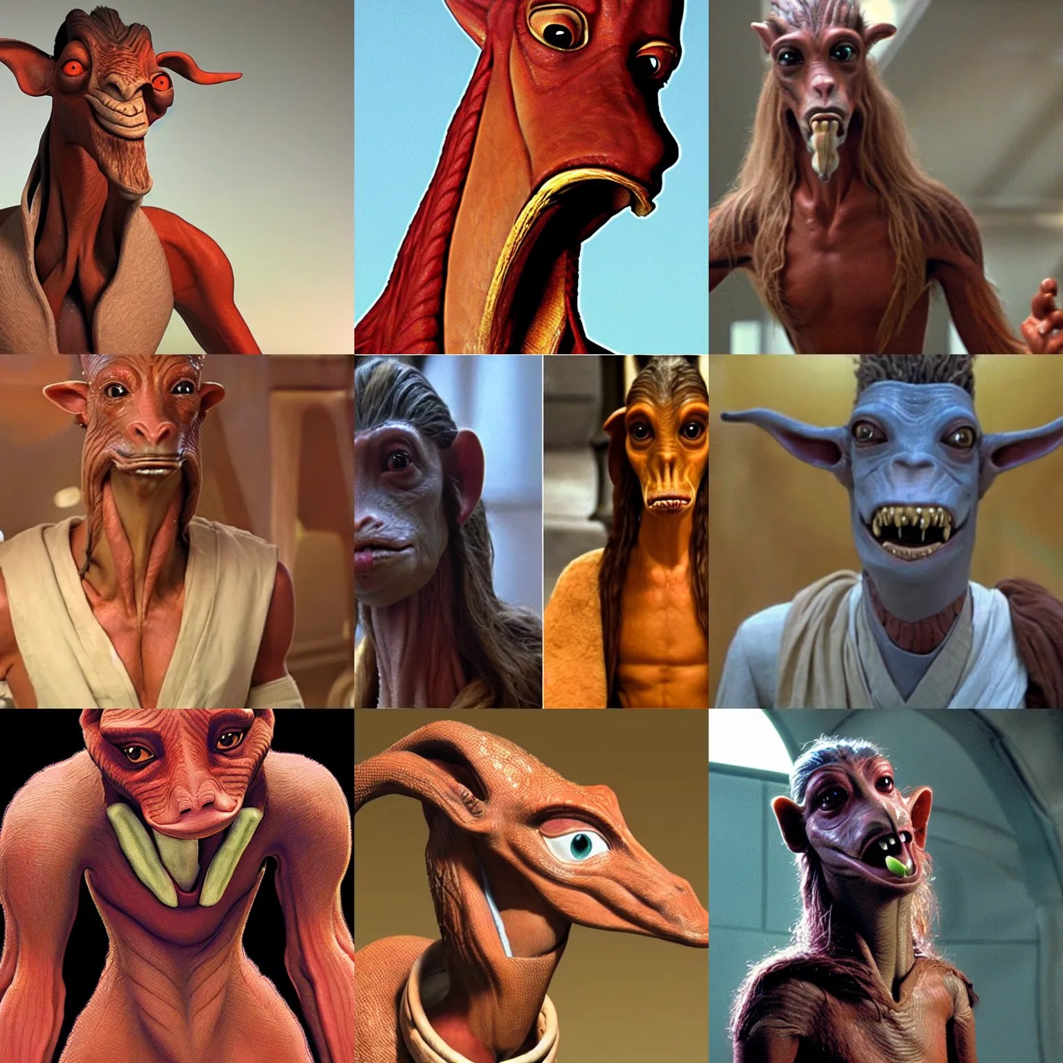 jar jar binks with some big naturals Stable Diffusion OpenArt