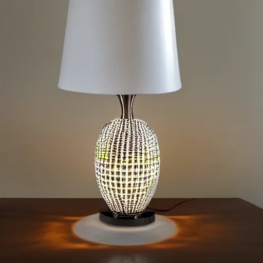 Table lamps by Bruce Munro, interior design Stable Diffusion OpenArt