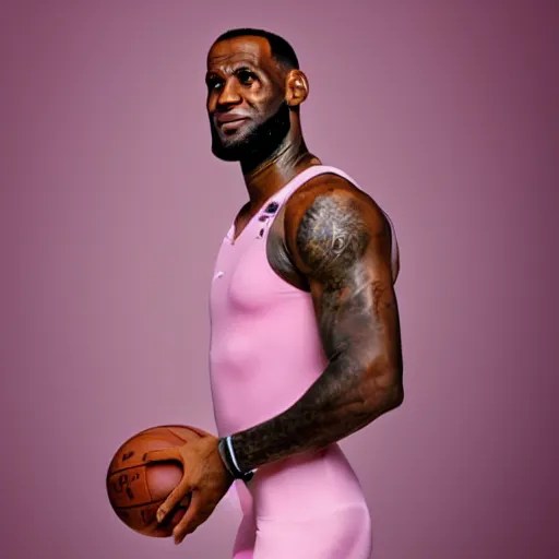 paparazzi photo of Lebron James wearing ballet Stable Diffusion