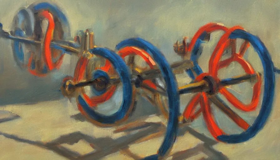 perpetual motion machine, oil painting Stable Diffusion OpenArt