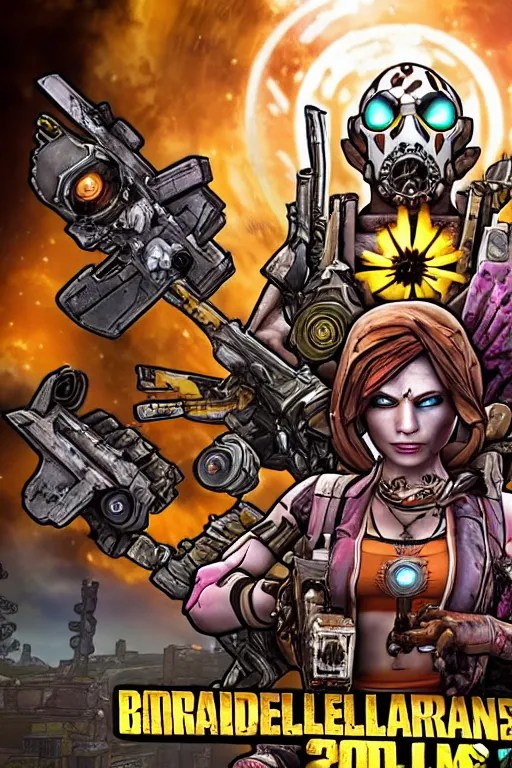 borderlands 2 claptrap in the centre of the frame with Stable