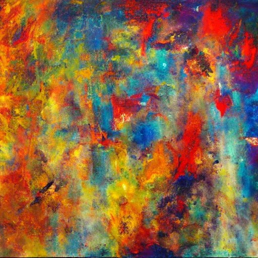 a stunning abstract painting of the end of time Stable Diffusion