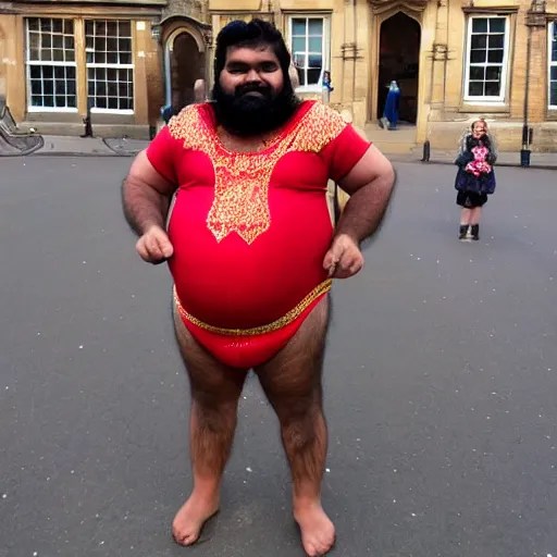 fat hairy indian guy looking drunk in Cambridge UK | Stable Diffusion