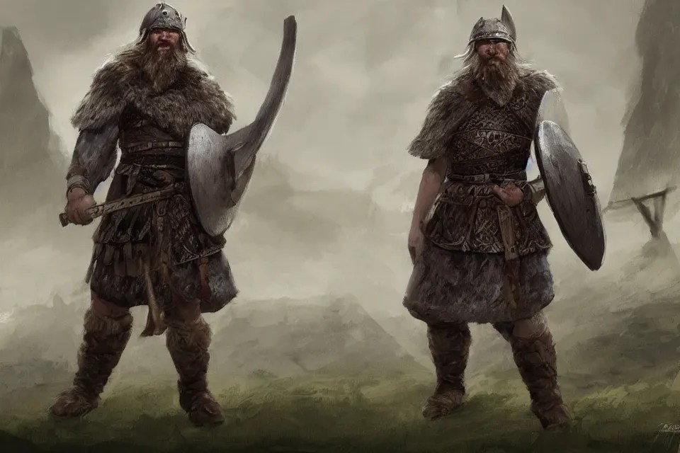 Ancient Vikings Warriors Drawings